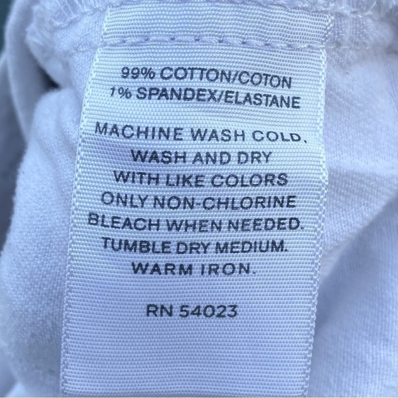 BANANA Republic Classic white cuffed shorts with pockets belt loops size 2 - Picture 6 of 8